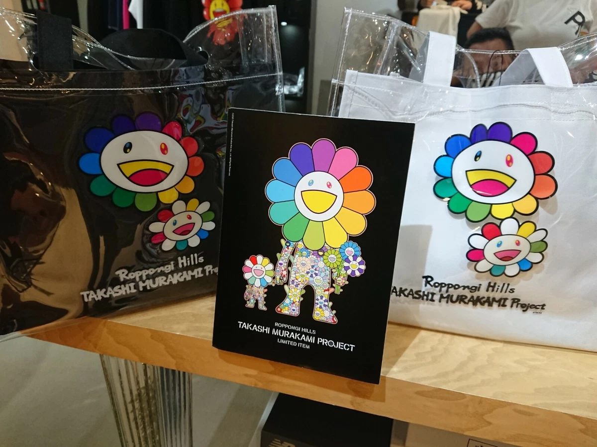 Takashi Murakami Flower Eco Bag White Roppongi Hills limited From Japan