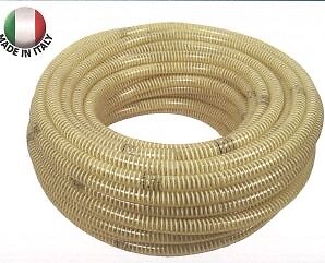 Tubo Flessibile Spiralato 50mm PVC Atossico | Aspirazione Pompe