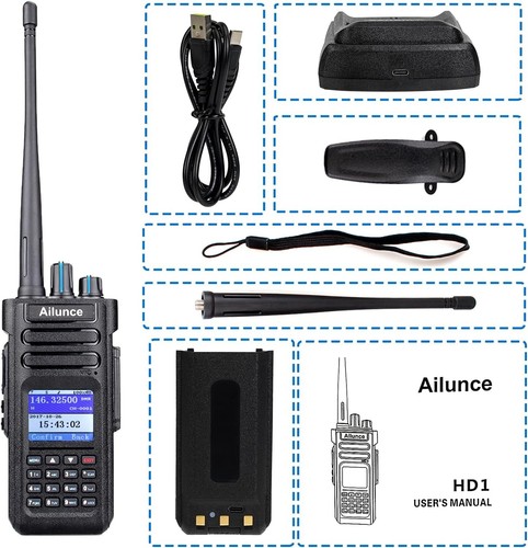 Retevis Ailunce HD1 DMR 10W Amateur Radio, GPS, Dual Band, Digital Two Way - Picture 7 of 7