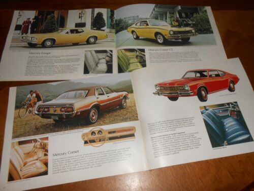 1973 MERCURY BROCHURE / 24 p. CATALOG '73 COUGAR COMET MONTEGO MONTEREY MARQUIS - Picture 3 of 3