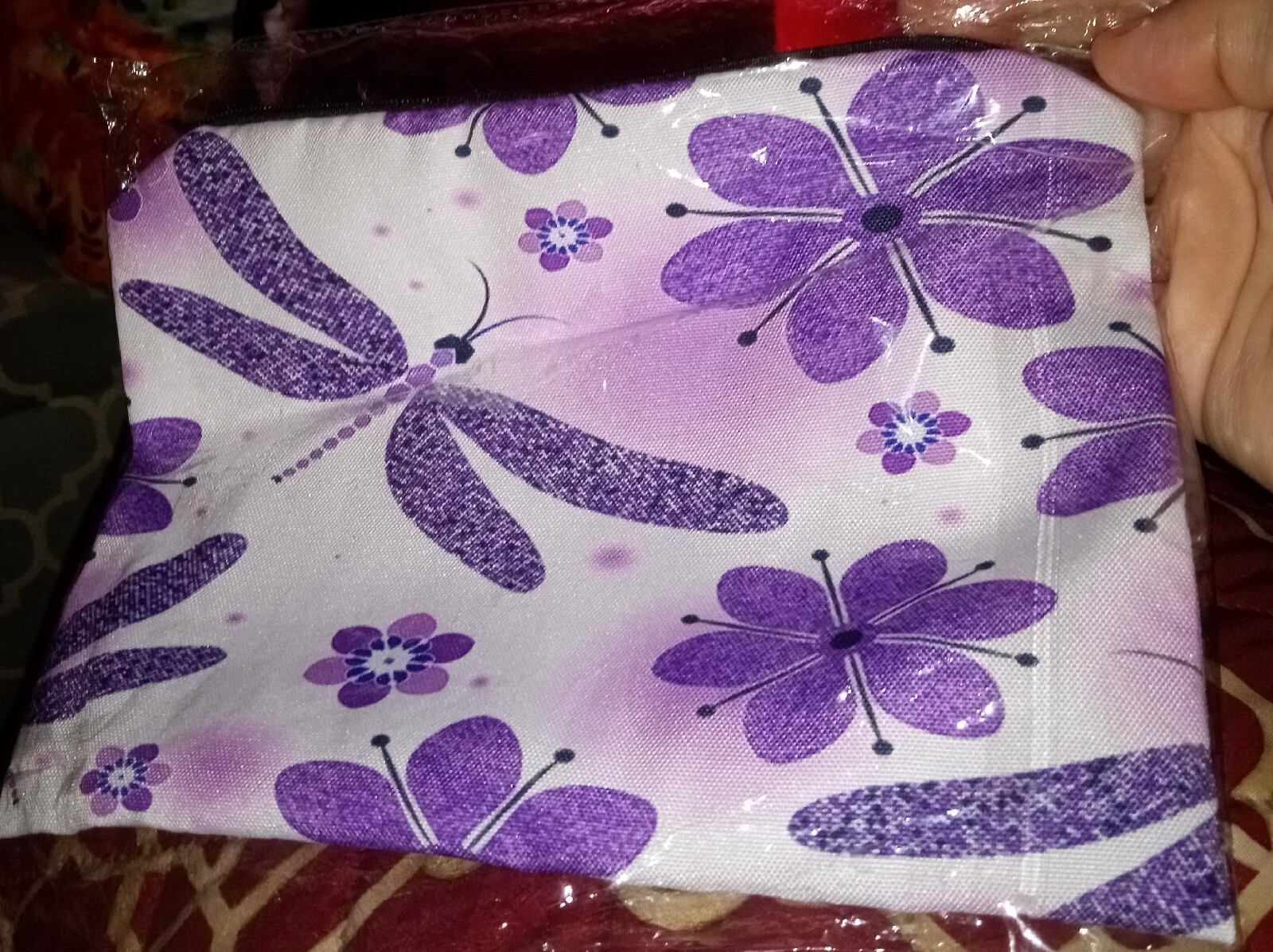 Makeup Bag Dragonfly Print New-image