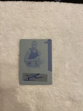 2024 LEAF IN THE GAME USED  TONY PARKER CYAN PRINTING PLATE AUTO # 1/1