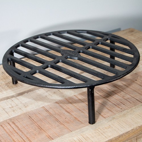 Feuerrost im modernen Design, Transportabler Grill, Eisen, Schwarz - Bild 2 von 5