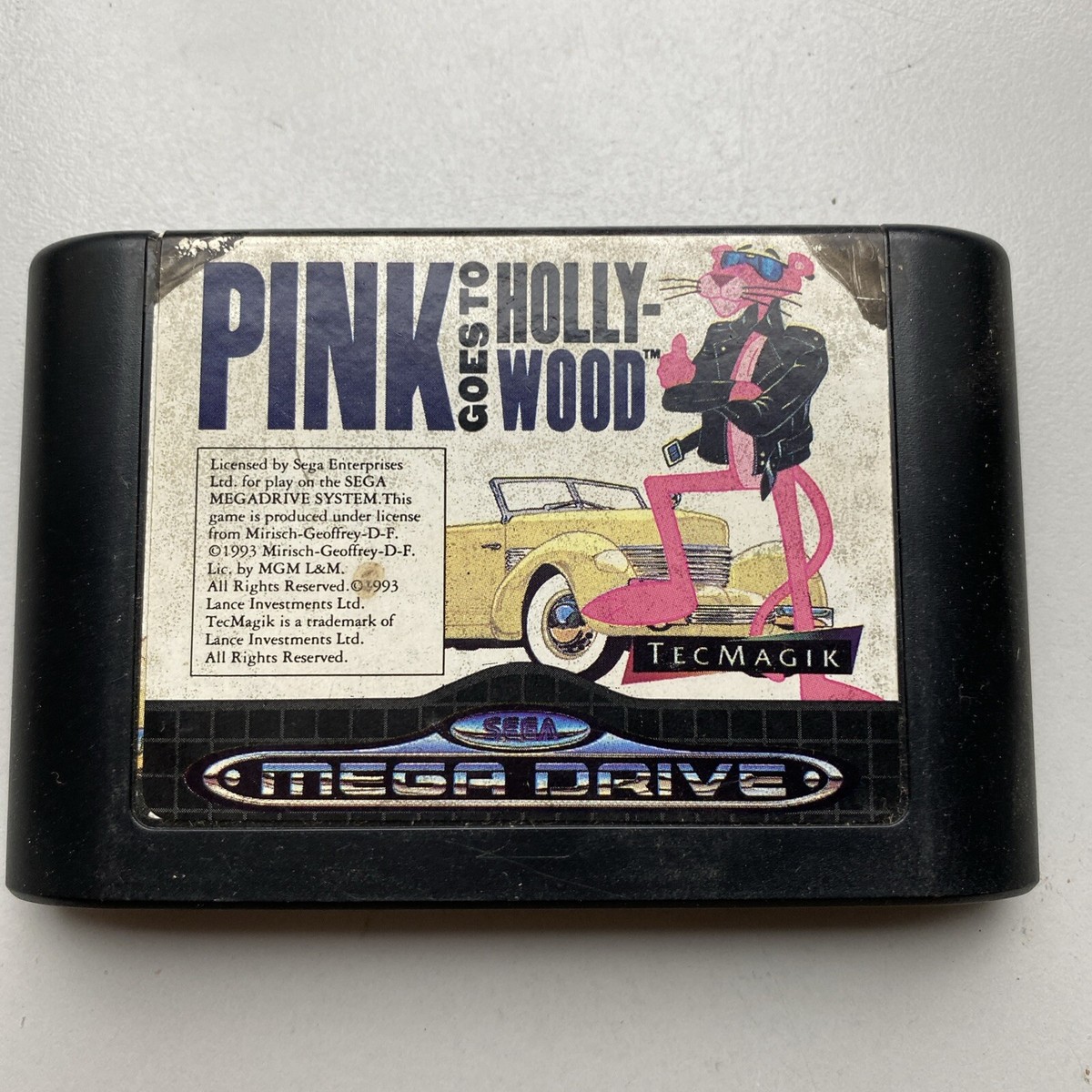 Jeu Megadrive PAL - Pink Goes To Hollywood (La Panthère Rose) - Neuf Sous Blister