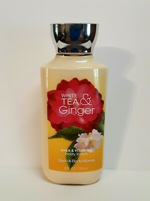 Bath & Body Works White Tea & Ginger Shea & Vitamin e Lotion Rare 8oz 