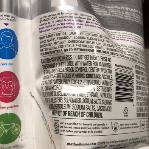 Method Laundry Detergent Pump Refill Free + Clear, 34oz - 85 Loads - Picture 5 of 8
