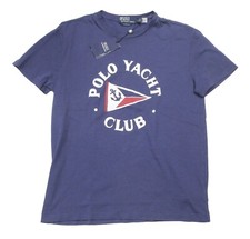 Polo Ralph Lauren Men's Blue Polo Yacht Club Classic Fit Short Sleeve T-Shirt