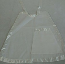 Vintage Satin Edge Ivory Baby Bib