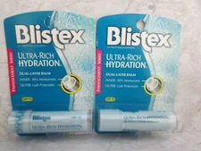 (2) Blistex Ultra-Rich Hydration Dual Layer Lip Balm SPF 15 DISCONTINUED LQQK