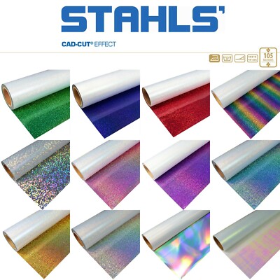 19 /m² Stahls CAD-CUT Effect Glitzer Flexfolie 1m x 0,5m Bügelfolie Folie SA250