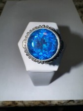 Blue Spinel And Sterling Ring Sz 8.75