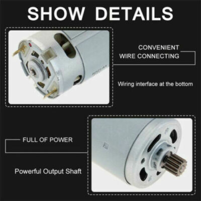 RS550VC DC Motor 21V 29800RPM Electric Saw Motor With 14 Teeth 8.2MM Gear - Foto 6