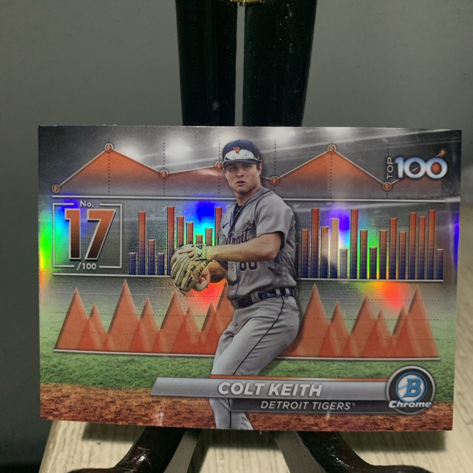 2024 Bowman Chrome Colt Keith  Scouts' Top 100 - Detroit Tigers #BTP-17