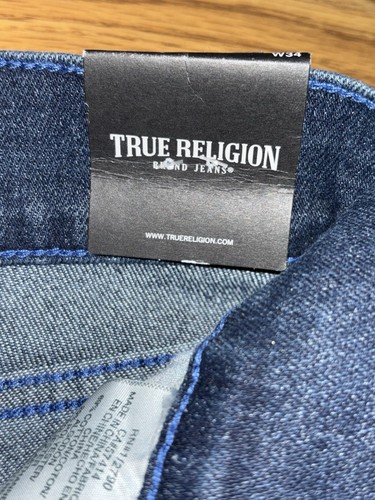 True Religion Marke Rocco Relaxed Skinny Jeans Herren Bundweite 34 Länge 32 Neu - Bild 14 von 24