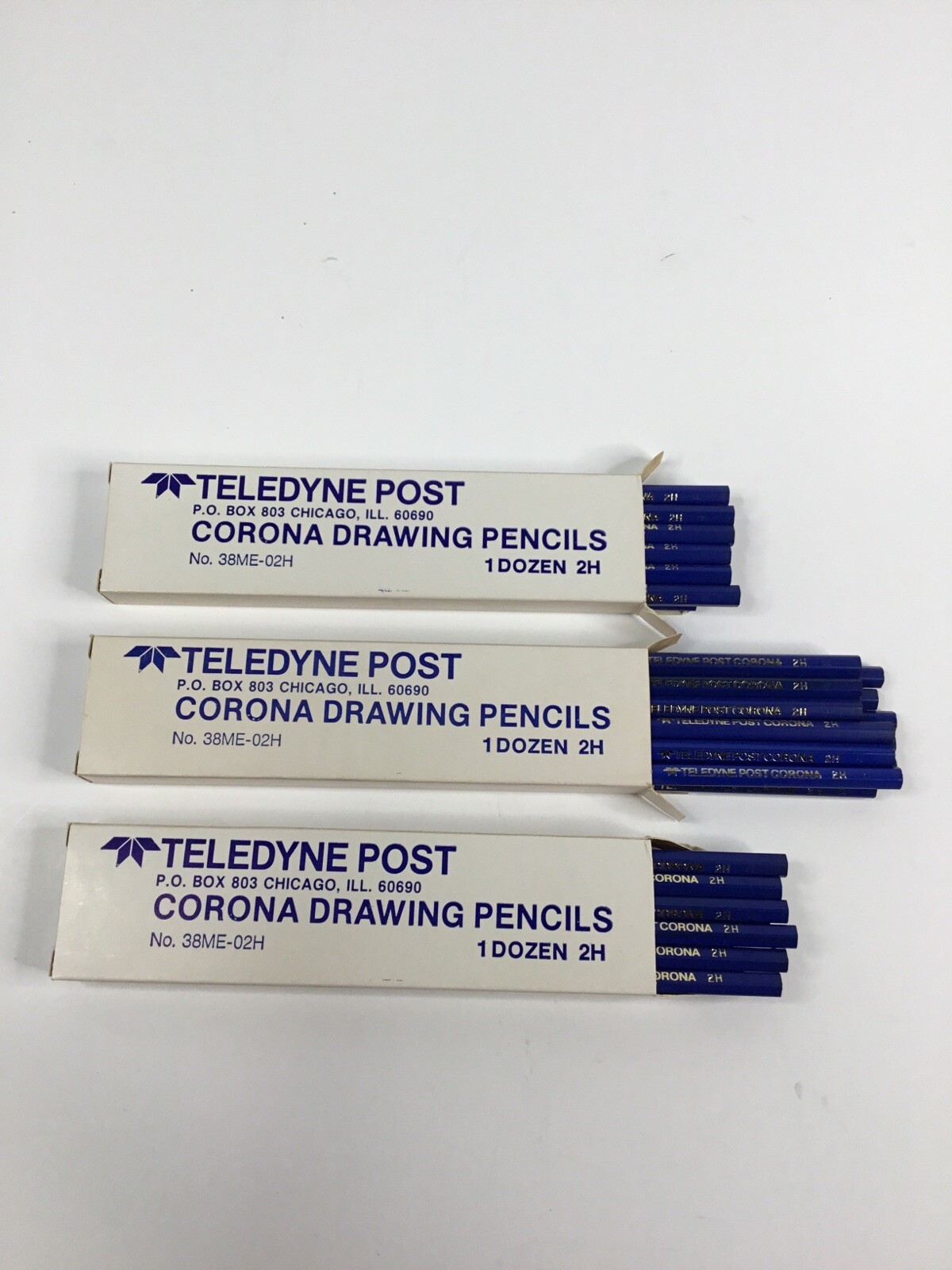 36 NEW Post Drawing Pencils 2805WC Made In USA 2H Degree Corona Blue SHIPS ASAP