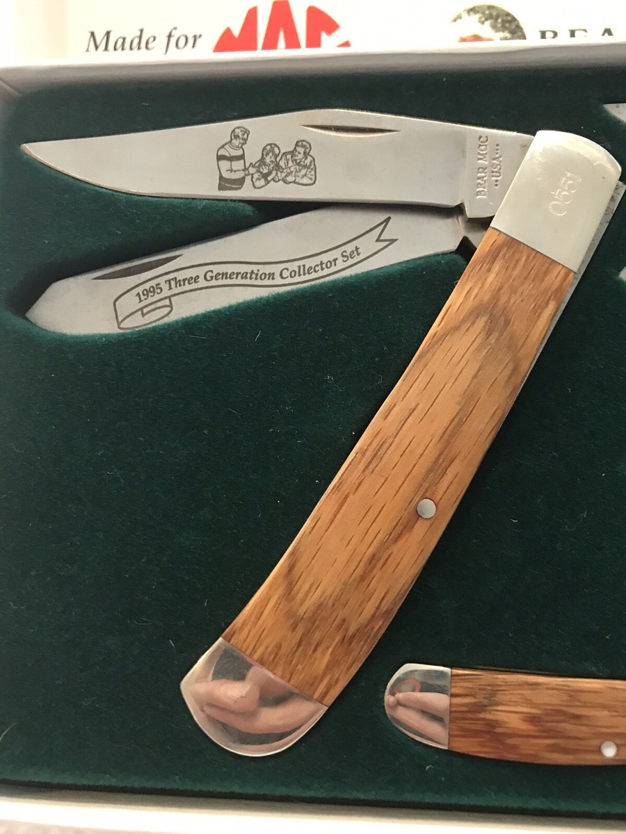 3 Generation Collector Set Pocket Knives Made for Mac Tools by