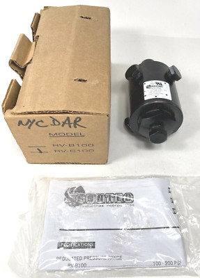 New Suntec RV-C100 Regulator Valve NOS 150-300PSI , 85 GPH Max RVC100