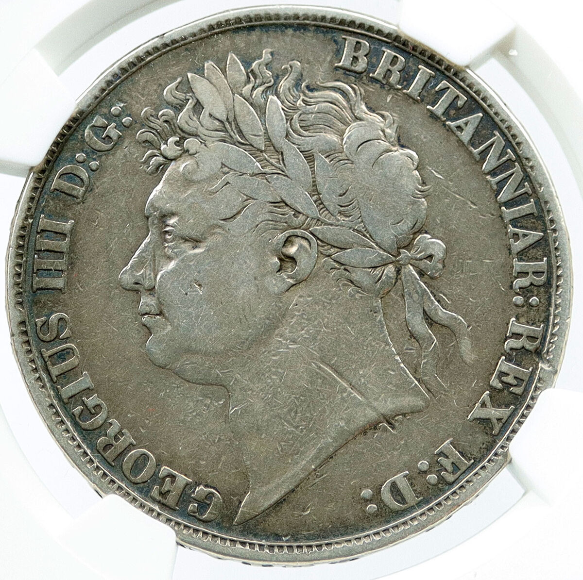 1821 GREAT BRITAIN UK King GEORGE IV Large 0.84oz Silver 1821 GREAT BRITAIN UK King GEORGE IV Large 0.84oz Silver