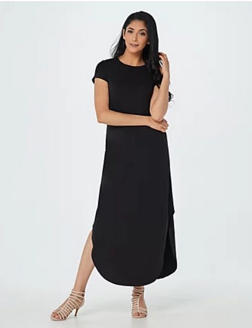 gili maxi dress Puka Gili Dress - Black Feather - Black