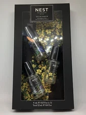 Nest X 3 Citrine+Midnight Fleur+Indigo eau de Parfum Rollerball Trio 0.13 oz NIB