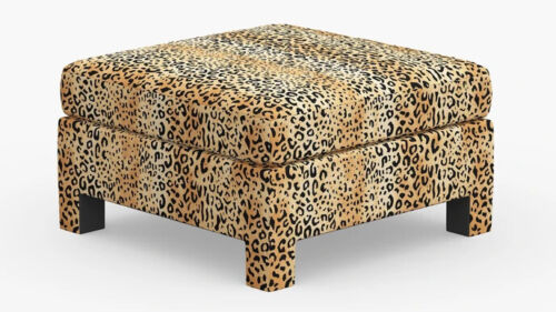 Leopard Print yellow gold & black 100 % cotton duck Upholstery Drapery Fabric - Picture 4 of 4