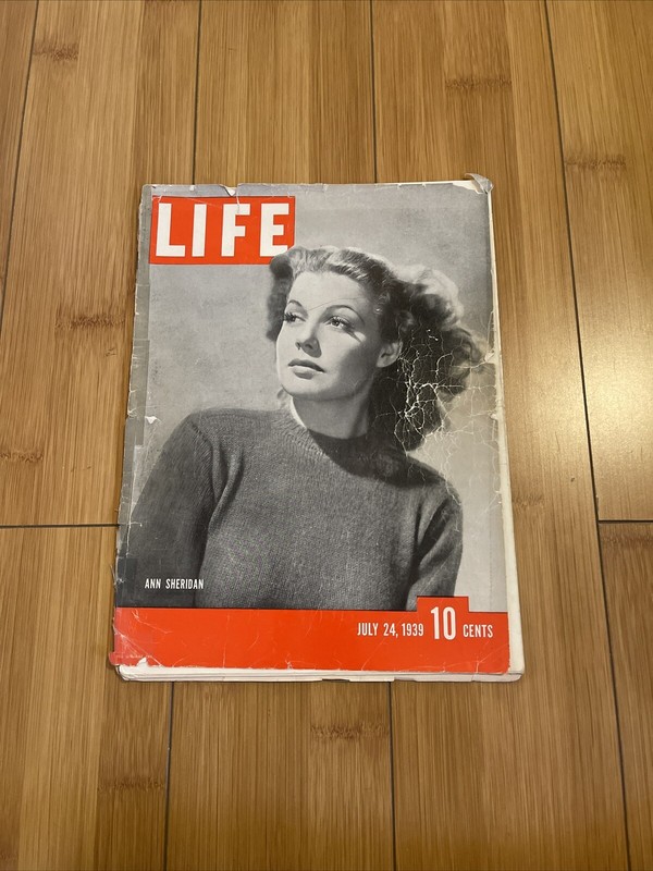 VTG Life Magazine July 24 1939 American Actress Ann Sheridan Feature