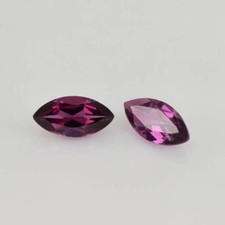Natural Rhodolite Garnet 6x3mm Marquise Cut 5 Pieces Loose Gemstones