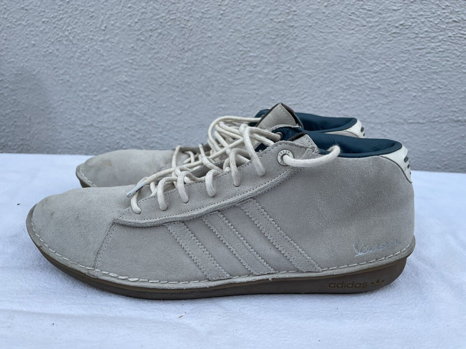 Oorzaak wasmiddel plastic RARE Adidas Vespa SPECIAL G01822 Men US 13 Beige Athletic Casual Ankle  Shoes X | eBay