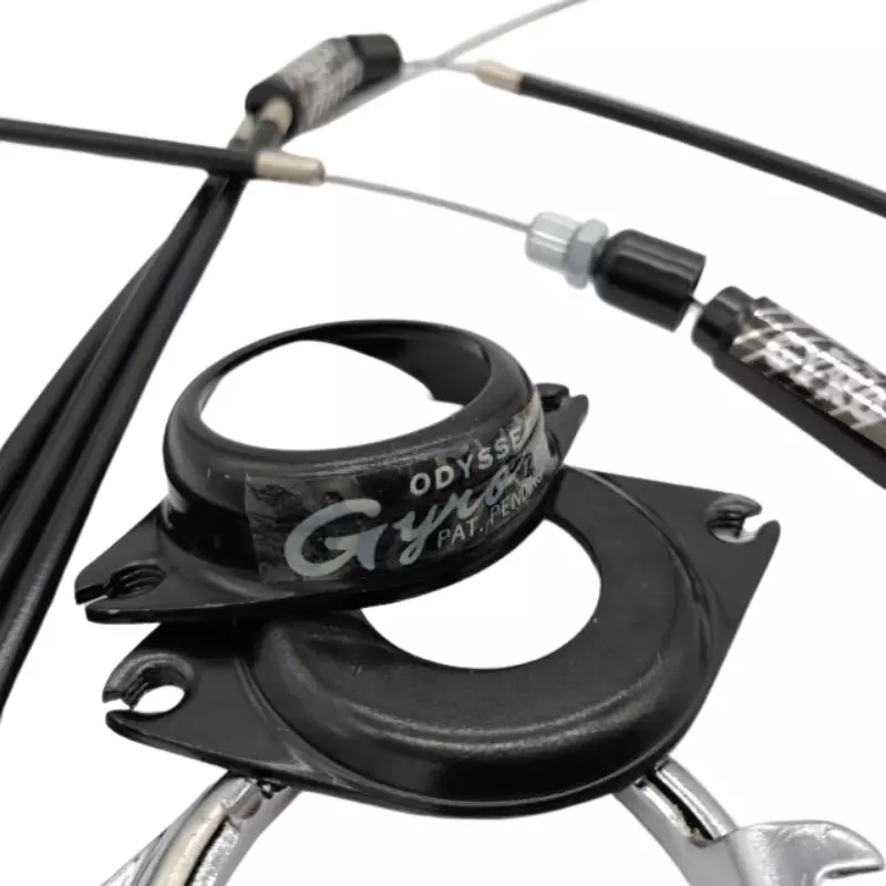 BMX Bike Gyro Brake Cable Odyssey Bicycle Gyro Detangler Complete Kit Set Black