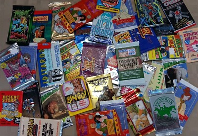 Vintage 80's 90's Pop Culture Trading Cards 5 Packs & 20 Singles