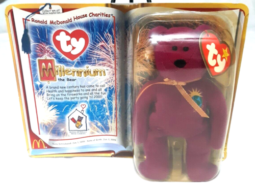 2000 McDonald's Ty Millennium The Bear Teenie Beanie Baby VERSIEGELT - Bild 1 von 3