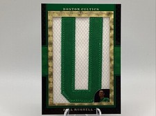 Marketplace image: 2007-08 Topps Letterman Bill Russell Letterman Patches SUPERFRACTOR 1/1 Letter U