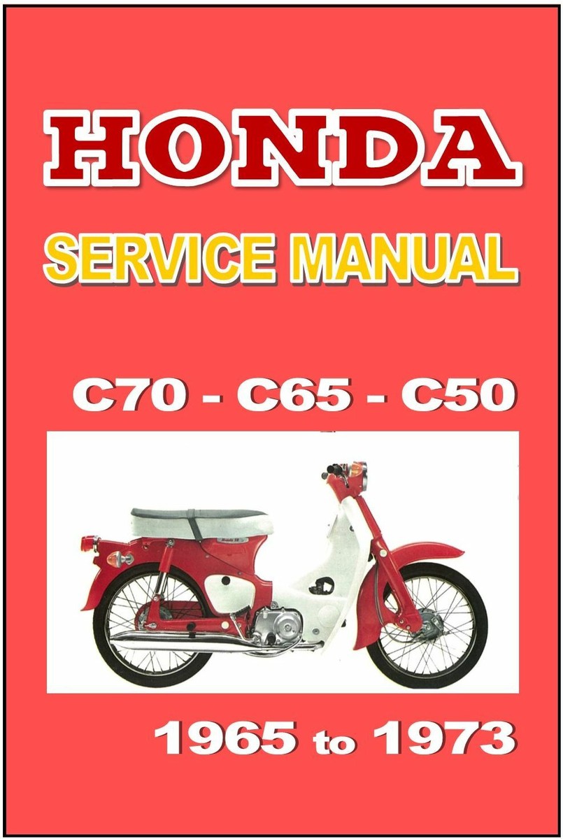 HONDA Workshop Manual C70 C70M CM70 1969 1970 1971 1972 & 1973