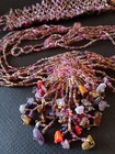 Vintage BOHO Multi Gemstone Beaded 9 Strand Necklace and Bracelet set — photo 5