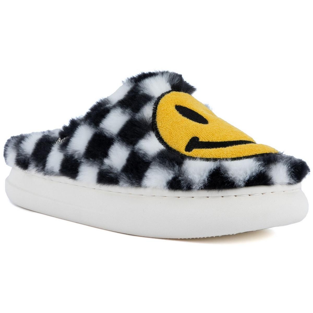 Женские шлепанцы Sugar CHILLS в черно-белую клетку Slide Slippers 9 Medium BM BHFO 5848 5090₽