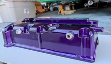 Cubierta de válvula HONDA ACURA K20 K24 recubierta de polvo OEM púrpura caramelo -10 tapones