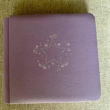 Creative Memories 7 7 Purple Star Scrapbook Album Flex-Hinge Page-Safe 7x7 New