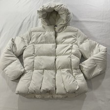 Polo Ralph Lauren Kids Girls White W/Gold 60 Down Filled Puffer Jacket Size 16