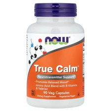 Now Foods True Calm 90 Veggie Caps GMP Quality Assured, Vegan, Vegetarian