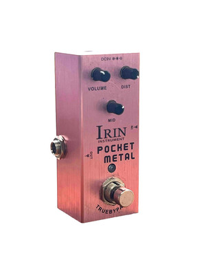 Irin Pocket Metal High Gain Distortion Pedal Mini AN-04 True Bypass Used Good