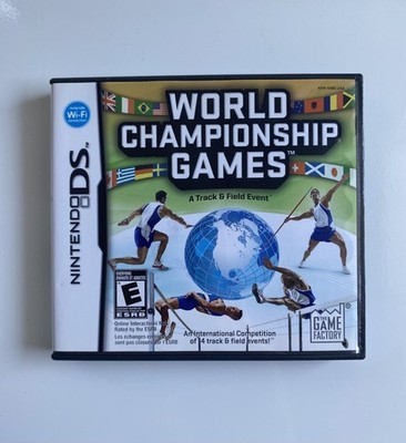 World Championship Games Track & Field Event (Nintendo DS, 2009) Complete In Box