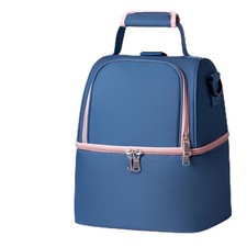 NCVI Breastmilk Cooler Bag, Breast Pump Bag with 2 Ice Pack Fits 6 Bottles, D...