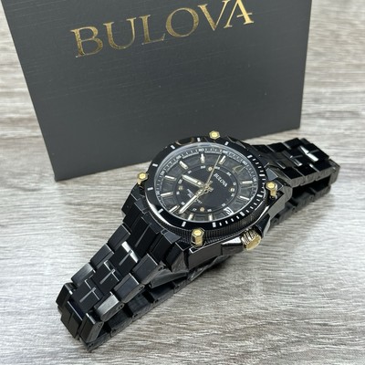 NEW✓262KHz✓ Bulova Icon Precisionist Black Steel Men's Watch