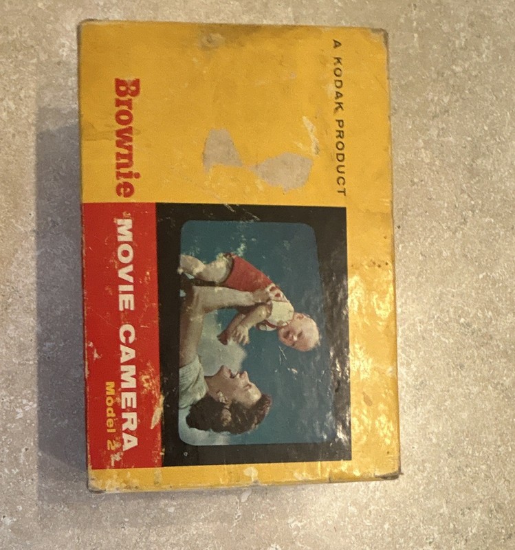 Kodak Brownie Movie Camera Model 2 Standard 8mm Non-Reflex Yellow