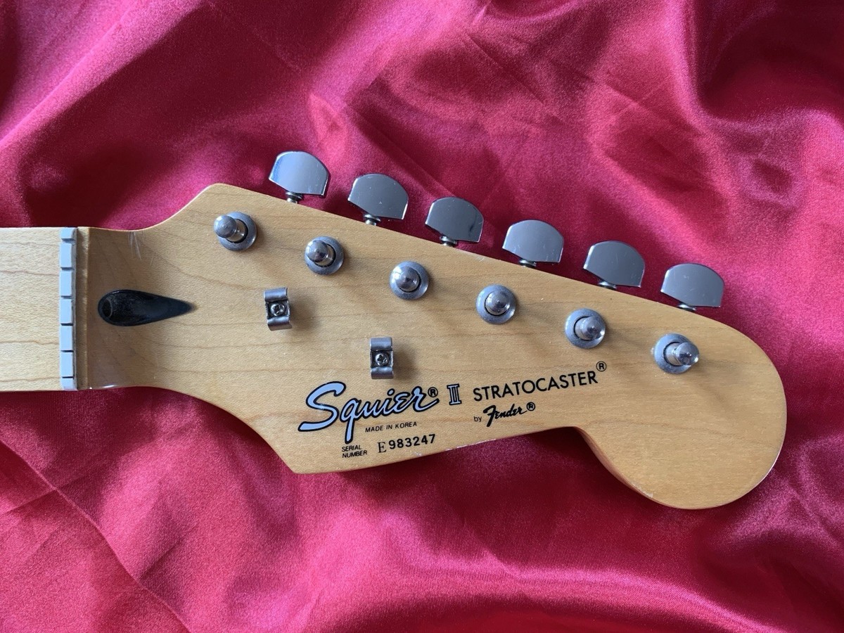 1980s FENDER Squier II Stratocaster Guitar Tuner (1) Korea MIK E9 1980s FENDER Squier II Stratocaster Guitar Tuner (1) Korea MIK E9