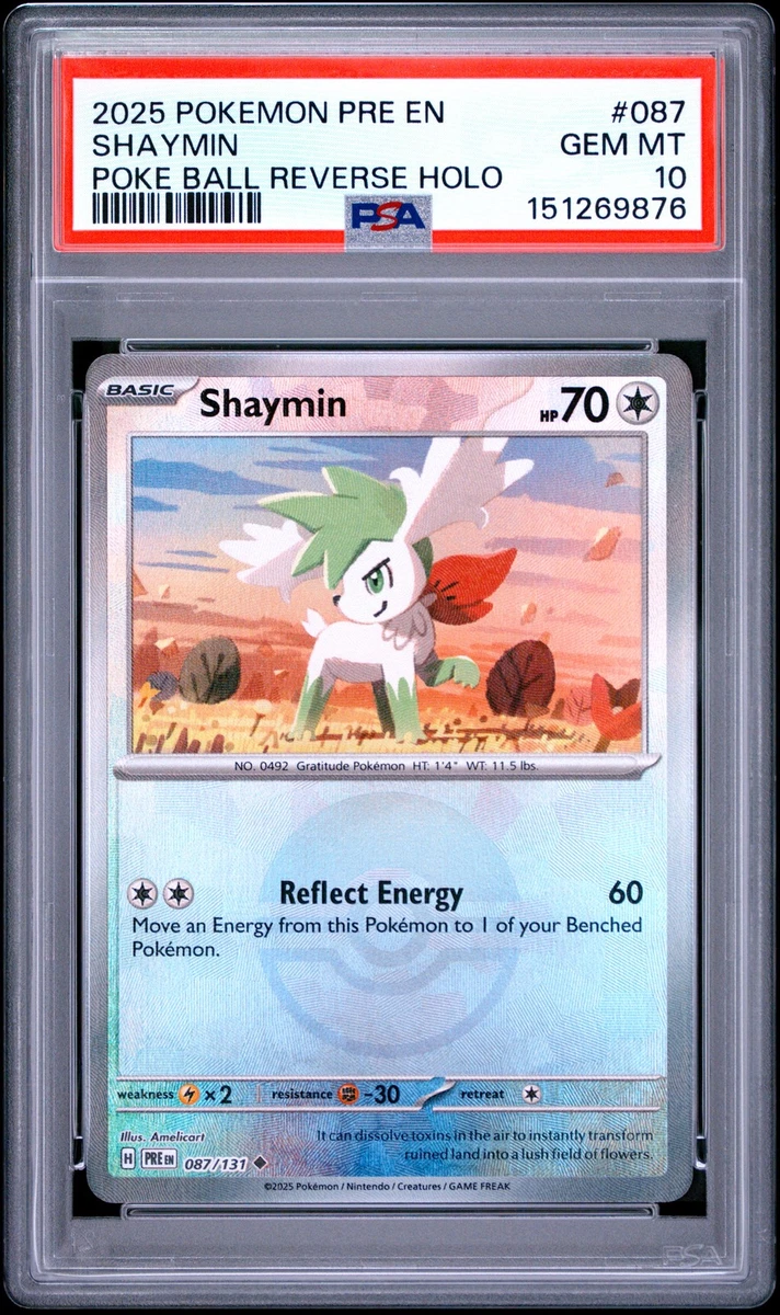 Pokémon TCG Grade 10 Shaymin Individual Collectible Card Game