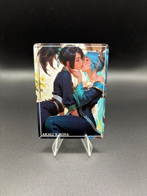 Akali Sona Riftbound Waifu Card TCG Full Art Waifu Legends Custom Goddess Anime
