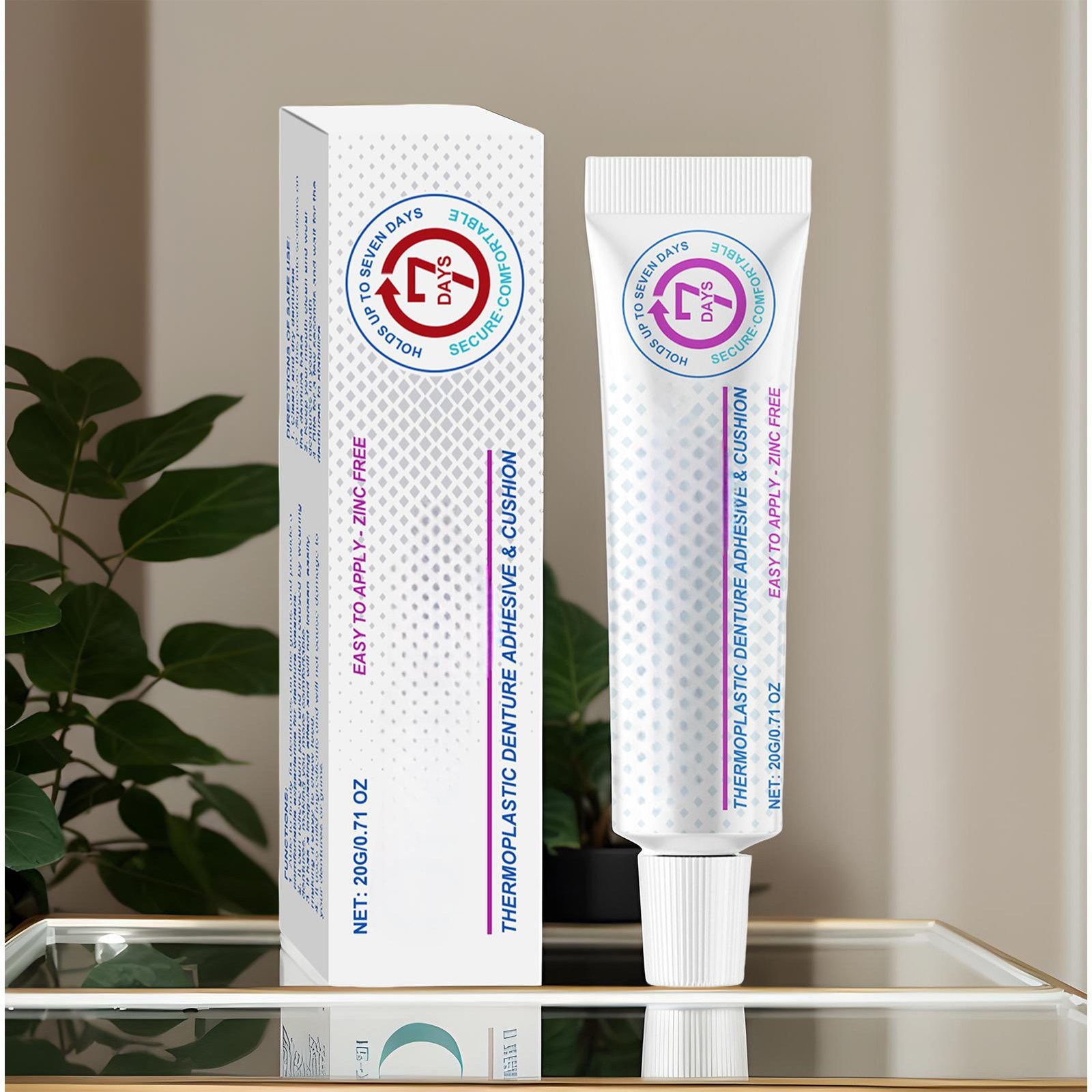 Denture Adhesive Max Hold Thermoplastic Denture Cushion Repair Glue Sealant 20g