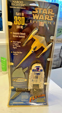 Star Wars Episode 1 Naboo Fighter Flying Model Rocket Starter Kit Vintage 1999