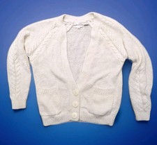 Women  s Vintage Easton Park Sweater Cardigan Cream Ivory Jacket Sz S